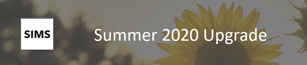 SIMS & Discover Summer 2020 Upgrade (Version 7.194)